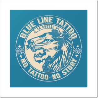 Blue Line Tattoo La Crosse WI No Tattoo No Story Posters and Art